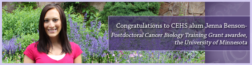 Jenna Benson Cancer Biology Postdoctoral Grant awardee Jenna Benson Cancer Biology Postdoctoral Grant awardee