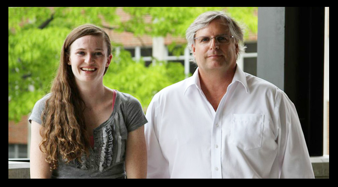 SURP student Kellee Glaus and Dr. Mark Pershouse